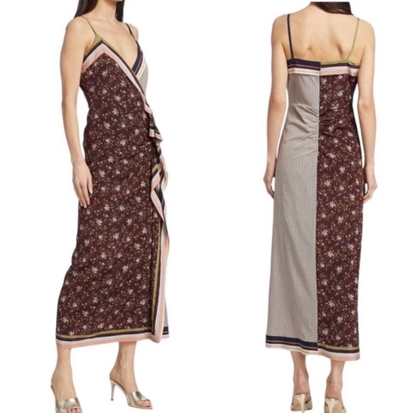 NWOT Veronica Beard Marga Midi Dress Sz 10 - Picture 2 of 4